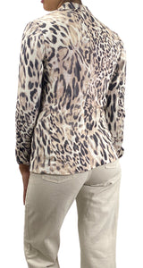 Blazer Lino Animal Print