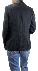 Chaqueta Cuero y Lino