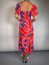 Vestido Estampado Abertura