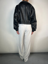 Chaqueta Acolchada Cuero Vegano