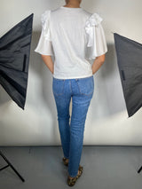 Polera Blanca Vuelos