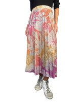 Falda Multicolor Con Hilos Metalizados