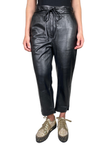 Pantalón Cuero Negro