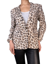Blazer Lino Animal Print