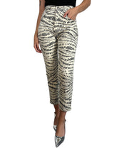 Jeans Straight Crop Amarilis Estampado