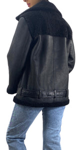 Chaqueta cuero Negro