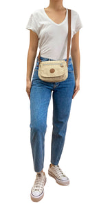 Bandolera Nylon Crema