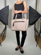 Bolso De Hombro Crema