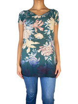 Blusa Verde Estampada