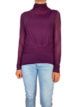 Polera Morada Manga Larga