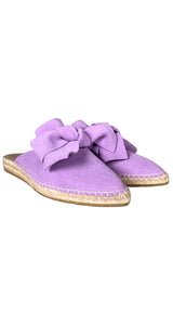 Mules Gamuza Morada