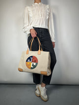 Bolso Ella Color Block Logo Tote