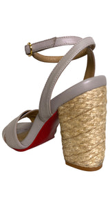 Sandalias Cuero Gris