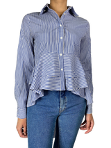 Blusa Azul a Rayas