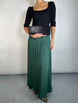 Clutch Negro Con Aplicaciones