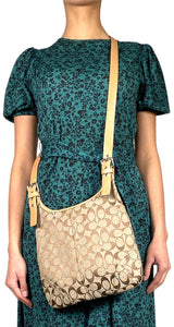 Bandolera Monogram Café