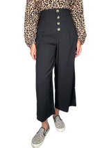 Pantalón Negro De Tela