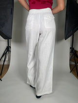 Pantalón Lino Blanco