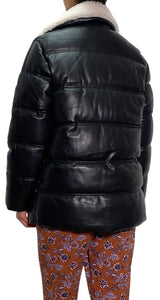 Chaqueta Acolchada Cuero Vegano