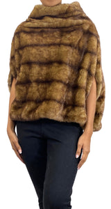 Poncho Piel Sintética