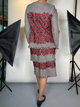 Vestido Lana Multicolor Bordado