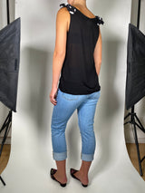 Polera Sin Mangas Lazos