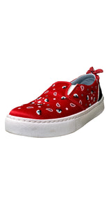 Zapatillas Rojas Paisley