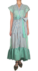 Vestido Verde a Rayas