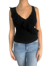 Polera Sin Mangas Asimétrica