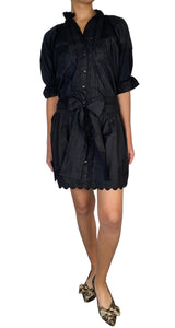 Vestido Negro Bordado