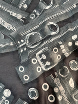 Vestido Estampado Zippers