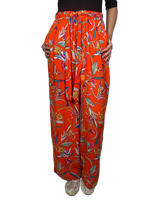Pantalón Naranjo Estampado
