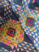 Vestido Seda Bordado