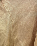 Vestido Camisero Lino Mostaza