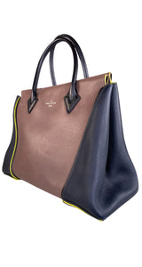 Cartera Cuero Bicolor