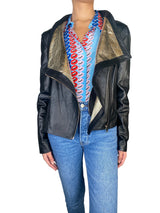 Chaqueta Cuero Negro