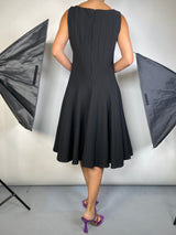 Vestido Plises Negro