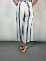 Pantalón Rayas Azules Lino
