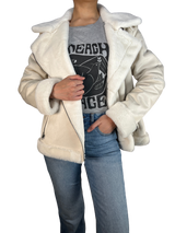 Chaqueta Aviador Blanca