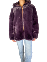 Chaqueta Peluda Morada
