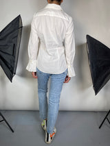 Blusa Mangas Plisadas