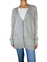 Sweater Gris Botones