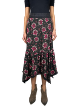 Falda Negra Estampada