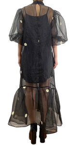 Vestido Traslucido Negro