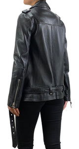 Chaqueta Cuero Negro