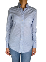 Blusa Azul Estampada