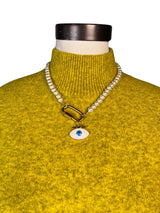 Collar Ojo Y Perlas