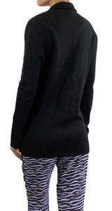 Sweater Negro Botones