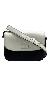 Cartera Cuero Blanco y Negro