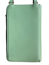 Billetera Bandolera Verde Pastel